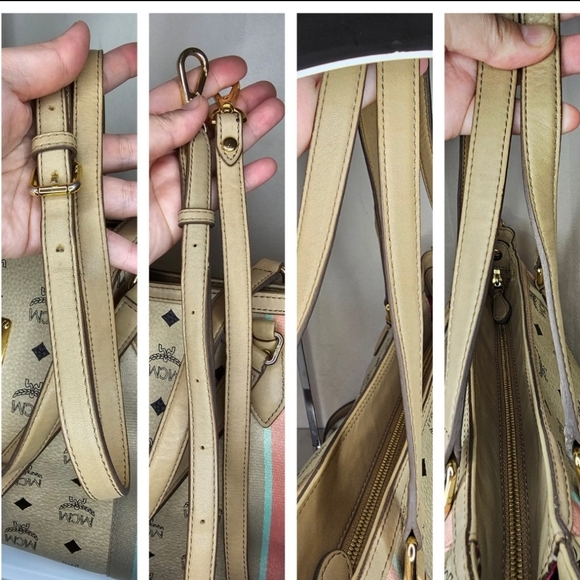 ✨️💕 MCM beige  2 WAY TOTE  shoulder BAG ✨️💕 - Picture 11 of 12